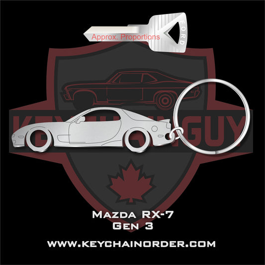 1992 - 1995 Mazda RX-7 (Gen 3) Keychains